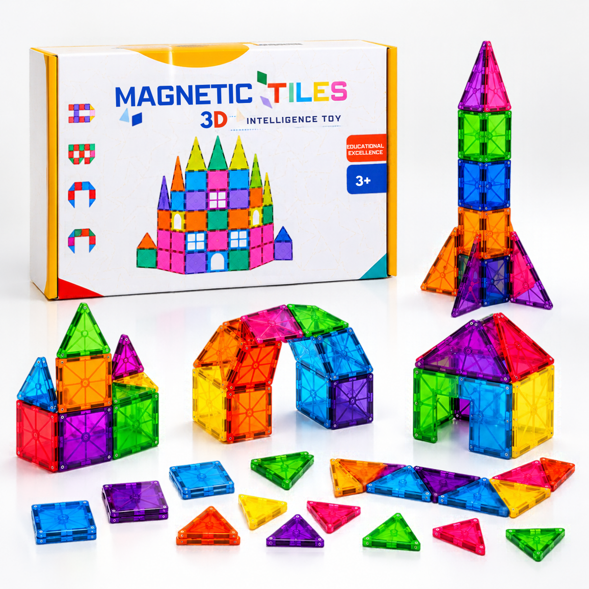 MagneticTiles - Magnetne Pločice Za Slaganje 3D